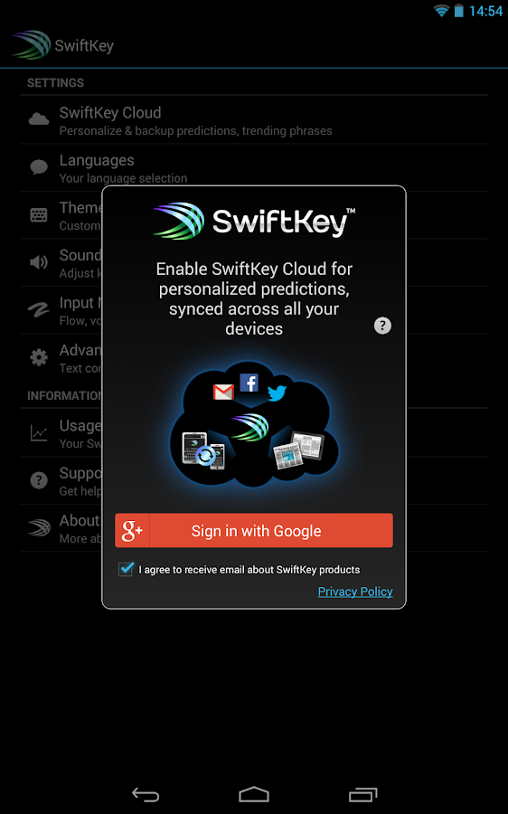 Swiftkey Keyboard Emoji v5.4.0.61 Apk