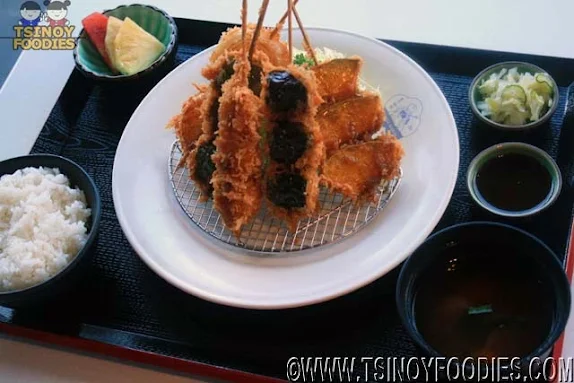 vegetable kushi katsu set