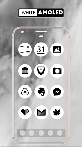Pixel Oreo 8 White AMOLED UX - Icon Pack