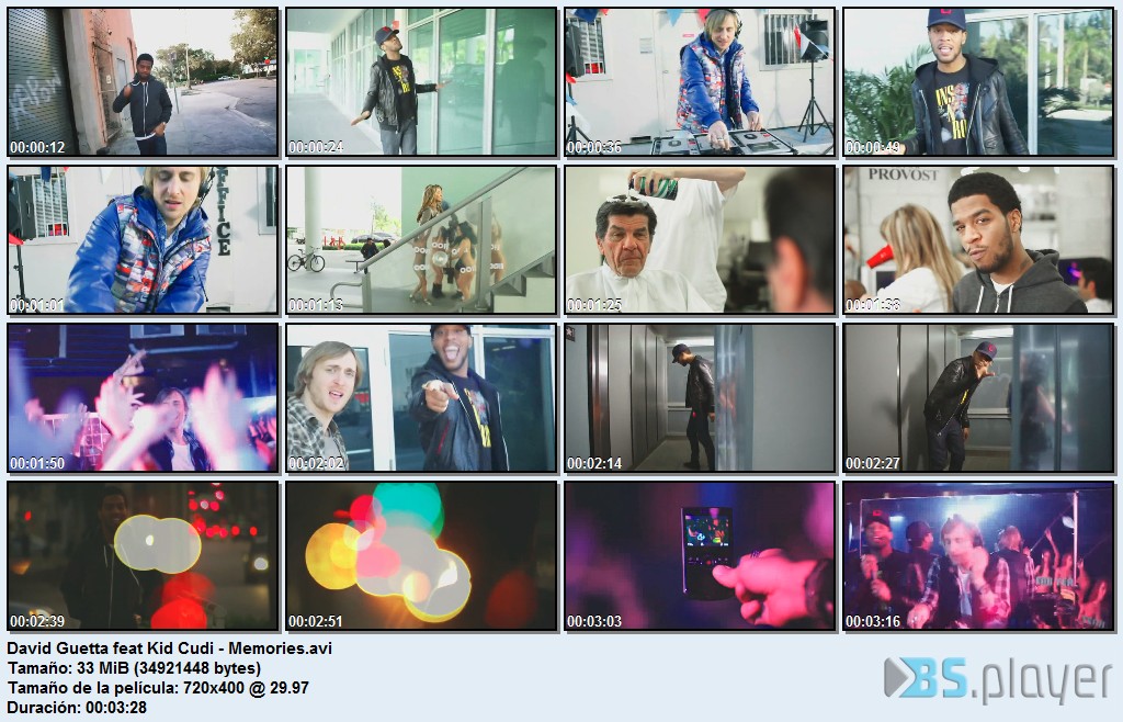 ELECTRONIK MUSIC VIDEOS David Guetta feat Kid Cudi Memories