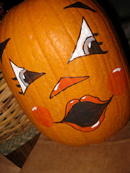 pumpkin faces painted paint templates pumpkins face halloween stencils
