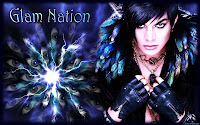 Adam Lambert Glam Nation trippy desktop wallpaper