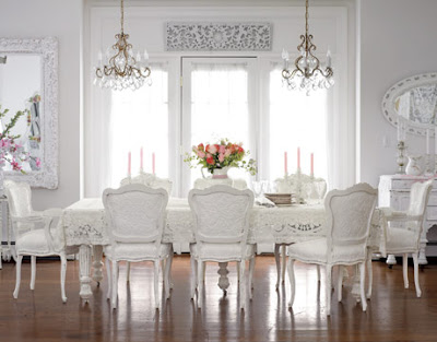 Designer Dining Furniture on Interior Design Photos  Dining Room White Furniture Design
