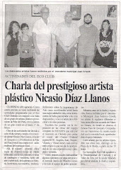 Charla del prestigioso artista plástico Nicasio díaz Llanos