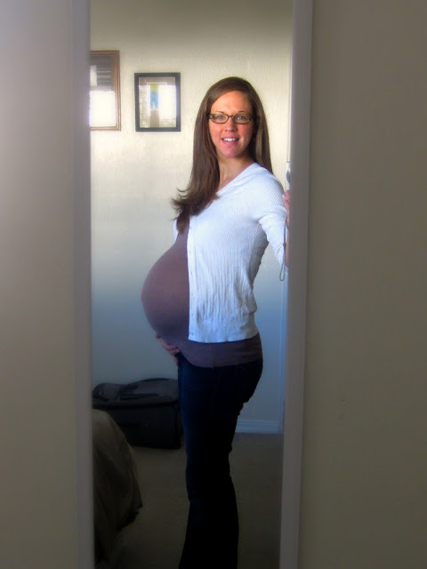 37 weeks pregnant self-portrait