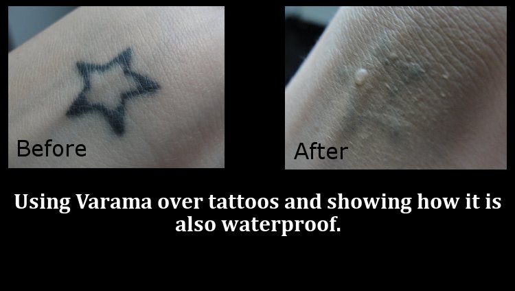 However I was just testing if a dark tattoo on dark skin would cover well