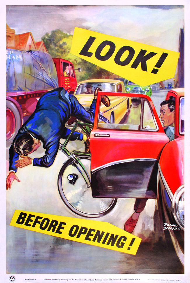 osylph stripes: vintage road safety posters