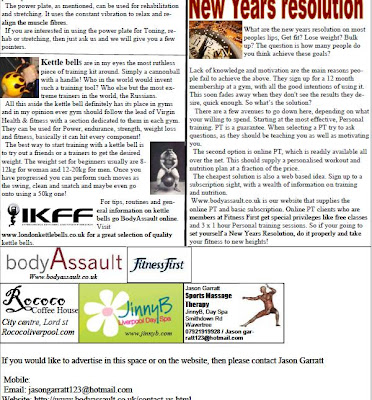 Health and Fitness: 1st of many Health and Fitness Newsletter