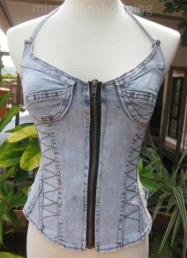 Miss OCD : Malaysia Online Shopping Blogshop: denim corset