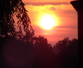 Smoky Sunset my first night here