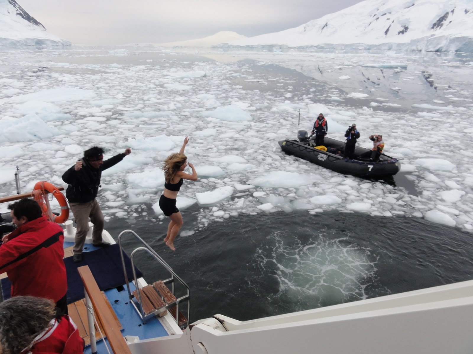 Antarctica Polar Plunge The Gullet, Antarctic Peninsula