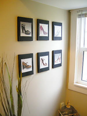 Shoe Calendar as Art, DIY Art ideas, Shoe Art, calendar recycle, easy crafting, easy dIY, easy DIY art, dollar store art