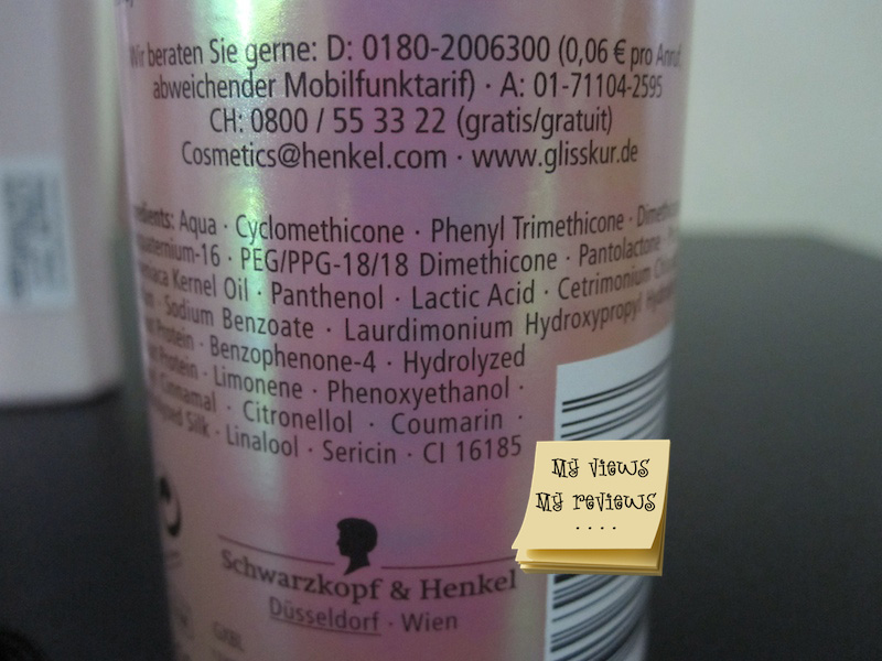 My Views and Reviews Schwarzkopf's GLISS KUR Silk Repair Range