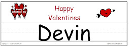 Valentine Name Template