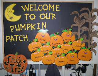 1 - 2 - 3 Learn Curriculum: October Bulletin Board Idea