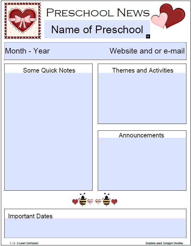 Preschool Newsletter Template Free from 4.bp.blogspot.com