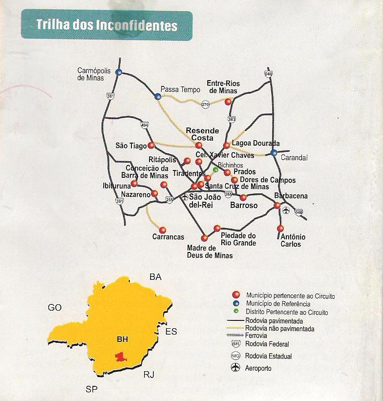 Táxi SÃO JOÃO DEL REI Mapa
