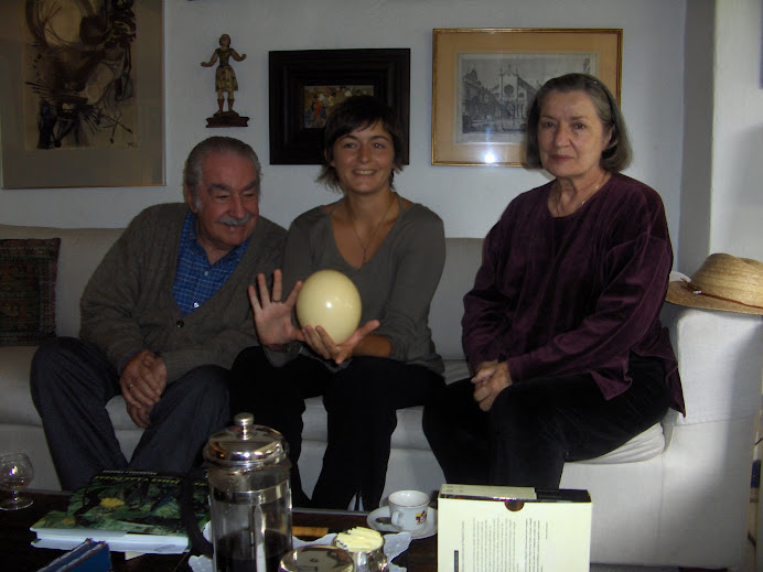 ALVARO MUTIS, CECILE LEMESLE Y CARMEN MUTIS