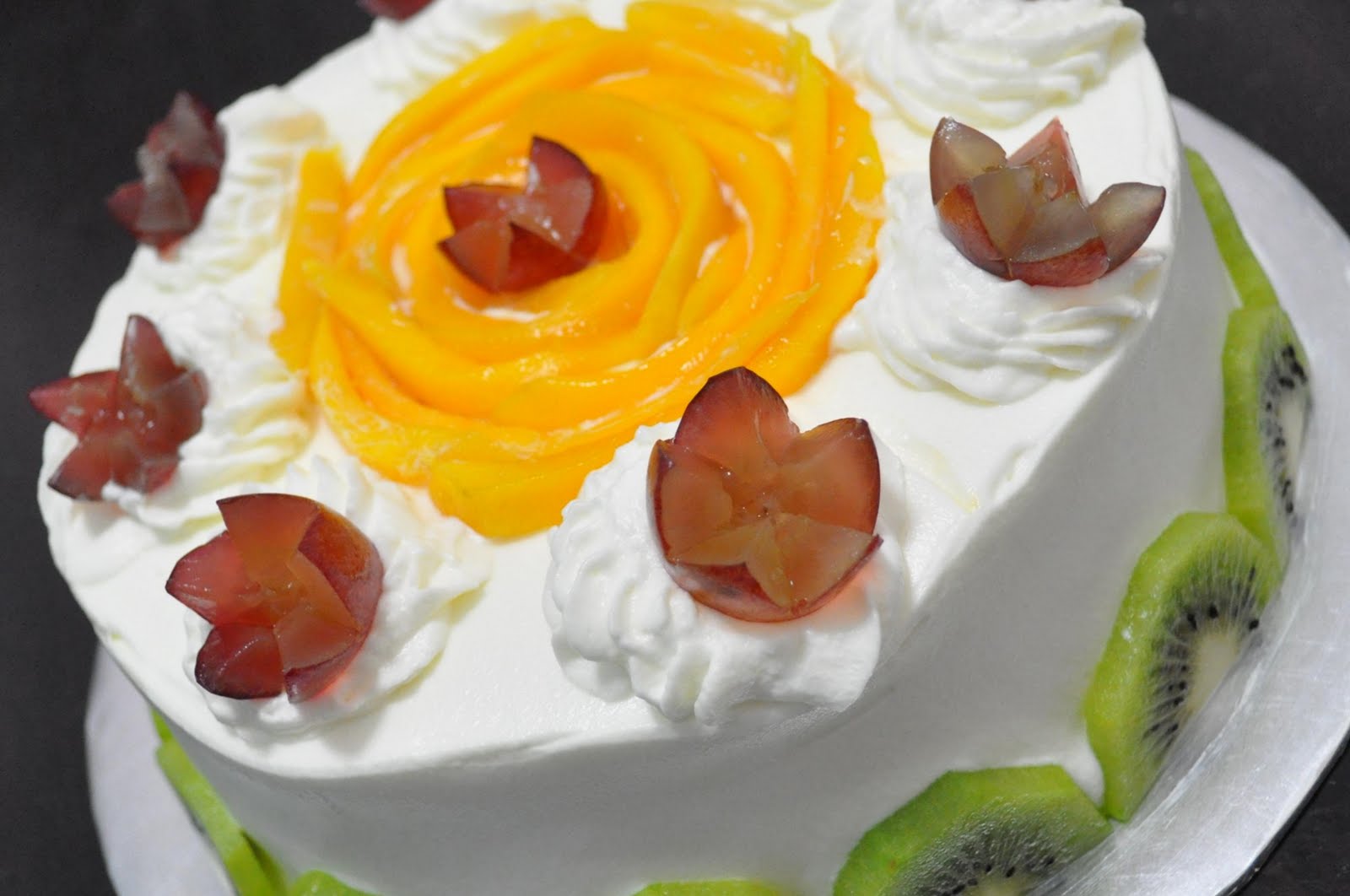 自制纯水果蛋糕造型,只用水果做的蛋糕图片,纯水果代替蛋糕_大山谷图库