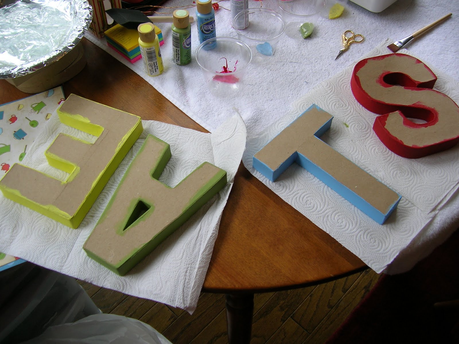 Tastefully Crafted Chipboard Letter Sign