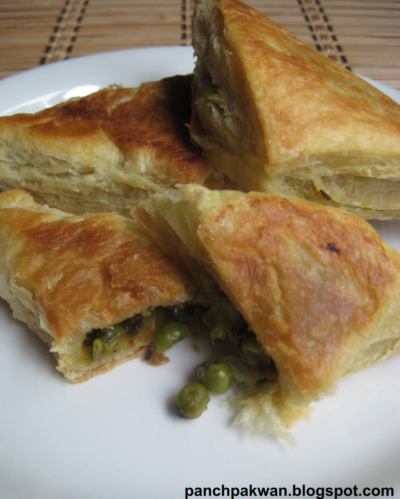 Panch Pakwan Peas Puff Pastry / Matar ki puff pastry