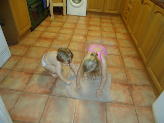 Cleaning the Kitchen Floor the Fun Way!
