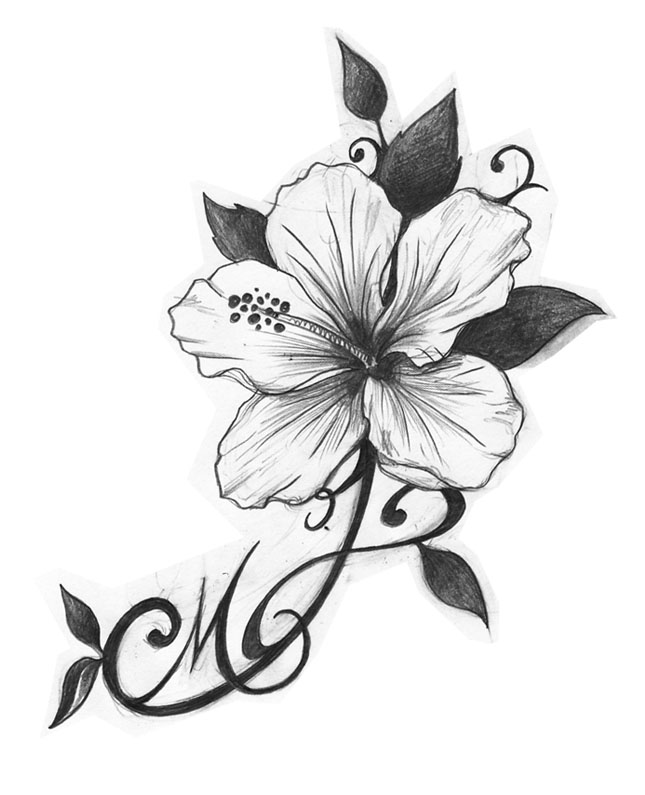 Dessin Tatouage Fleur Exotique