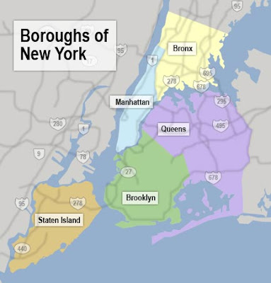 Map Of Nyc Boroughs. NYC#39;s 5 oroughs and the 5