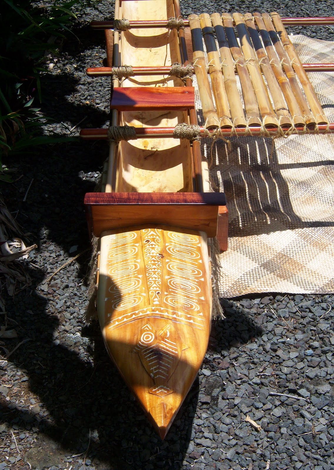 Traditional Outrigger, Dugout Canoe For Sale Hawaiian style wa'a with