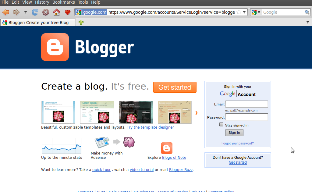 Cara Mendaftar di Blogger.com / Blogspot.com - Panduan Cara Membuat Blog