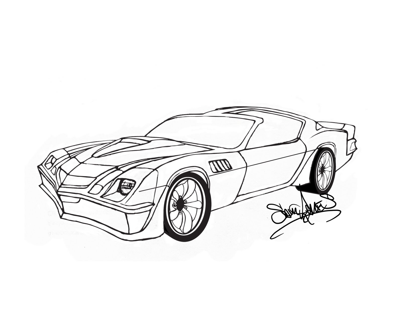 camaro printable coloring pages - photo #28