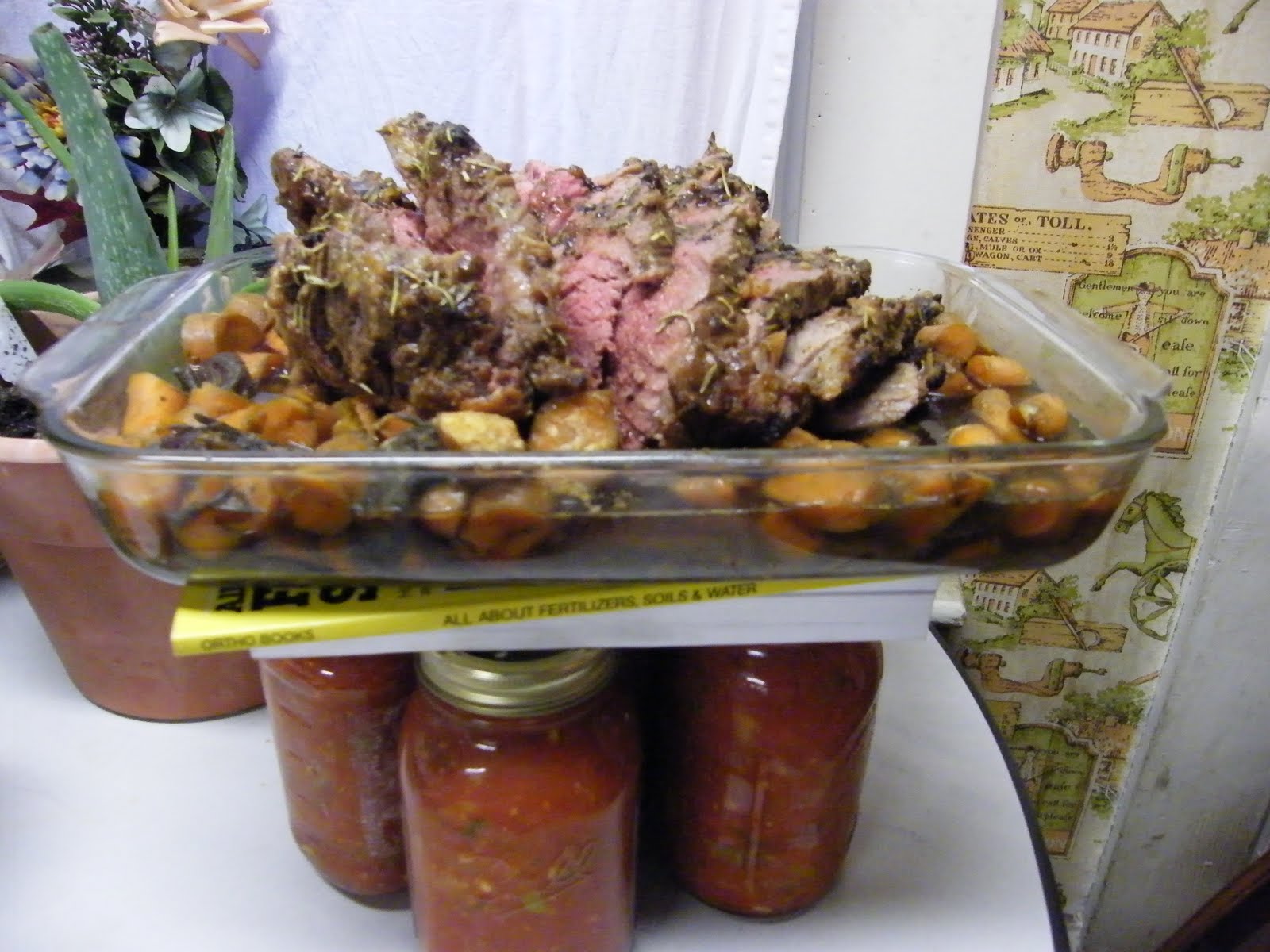 Tastinggreat Oven Roasted Top Round Roast with Carrot Date Side