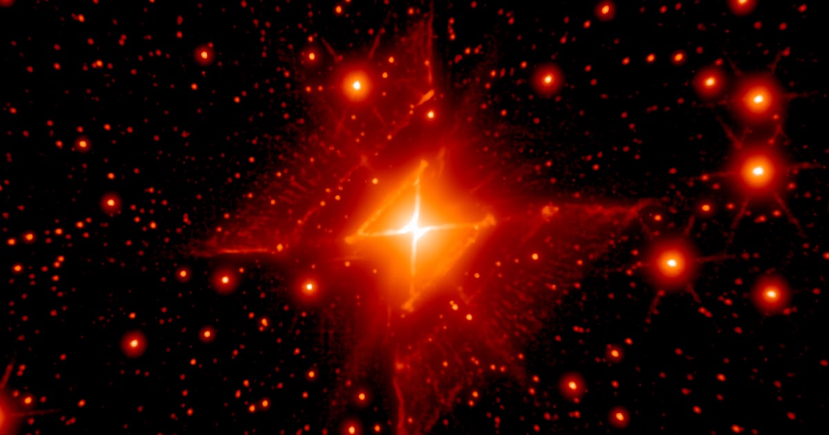 Rede Vermelha Que Gerencie No Cosmos No Céu Estrelado Com Nebulosa,  Triangulação De Delaunay, Metragem Da Ficção Científica, Anim Filme - Vídeo  de cosmos, girar: 138302986
