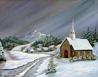 Christmas Church Scene