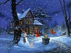 snow christmas scenes cards winter wallpapers nice snowy covered animated holiday walpapers scene night houses xmas collection season during