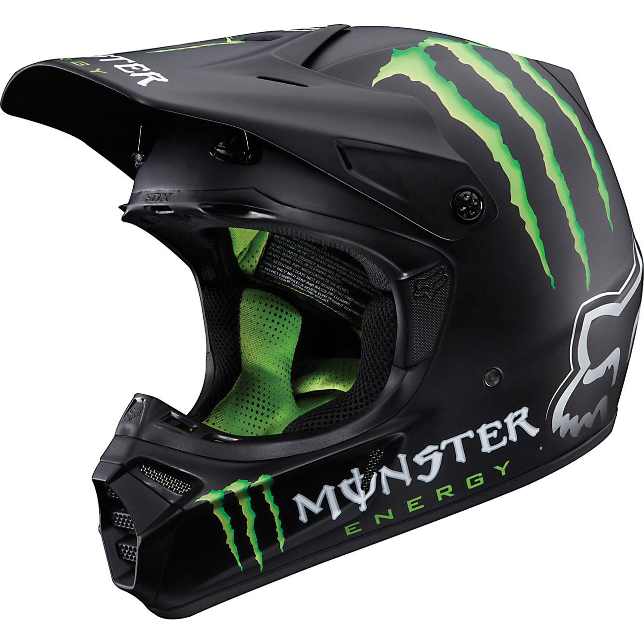 TomCross Loja Online CAPACETE FOX RACING V3 MONSTER ENERGY