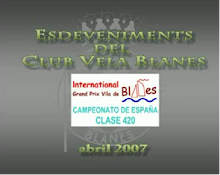ESDEVENIMENTS DEL CLUB VELA BLANES - CAMPIONAT D'ESPANYA 420 - ABRIL 2007