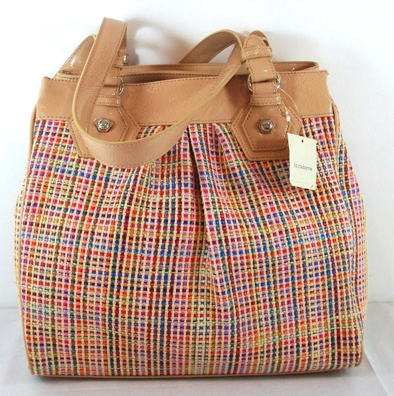 PREORDER Liz Claiborne Lake Drive Woven Tote Handbag Aksara E