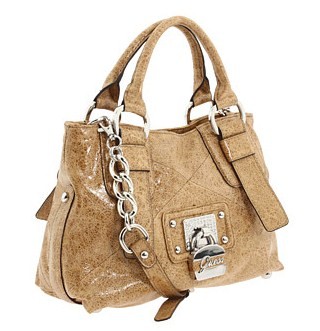 Cashmere Pink Scarf: Guess Kendall Box Satchel Sling Handbag #8531