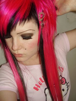 female emo hairstyles. scene hairstyles for girls