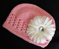 Hat with Flower Clip