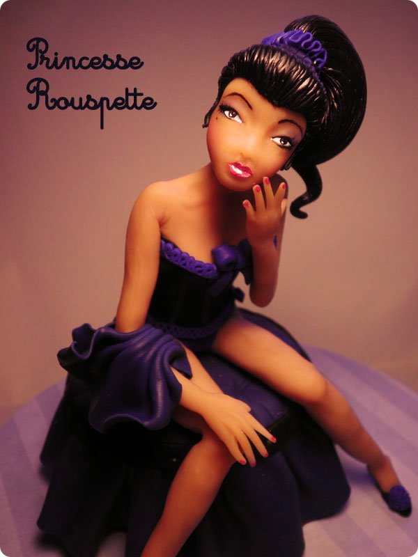 Princesse rouspette: Pin-up fimo