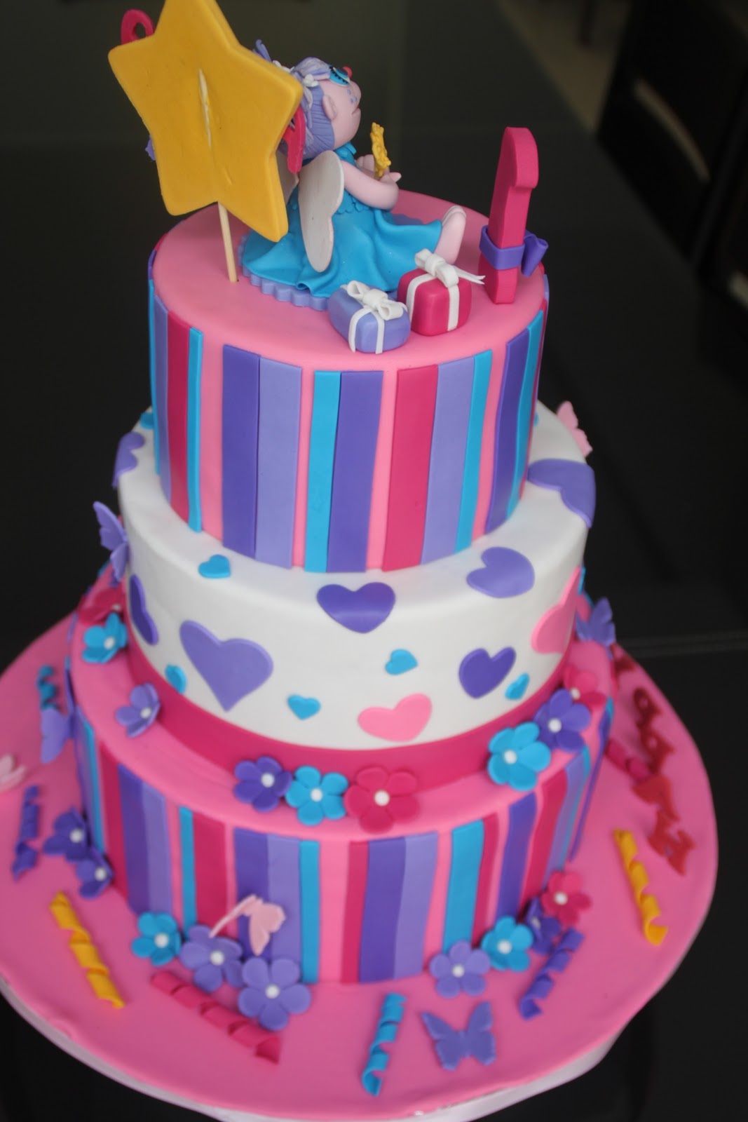 Celebrate with Cake! Abby Cadabby 3 tier Cake