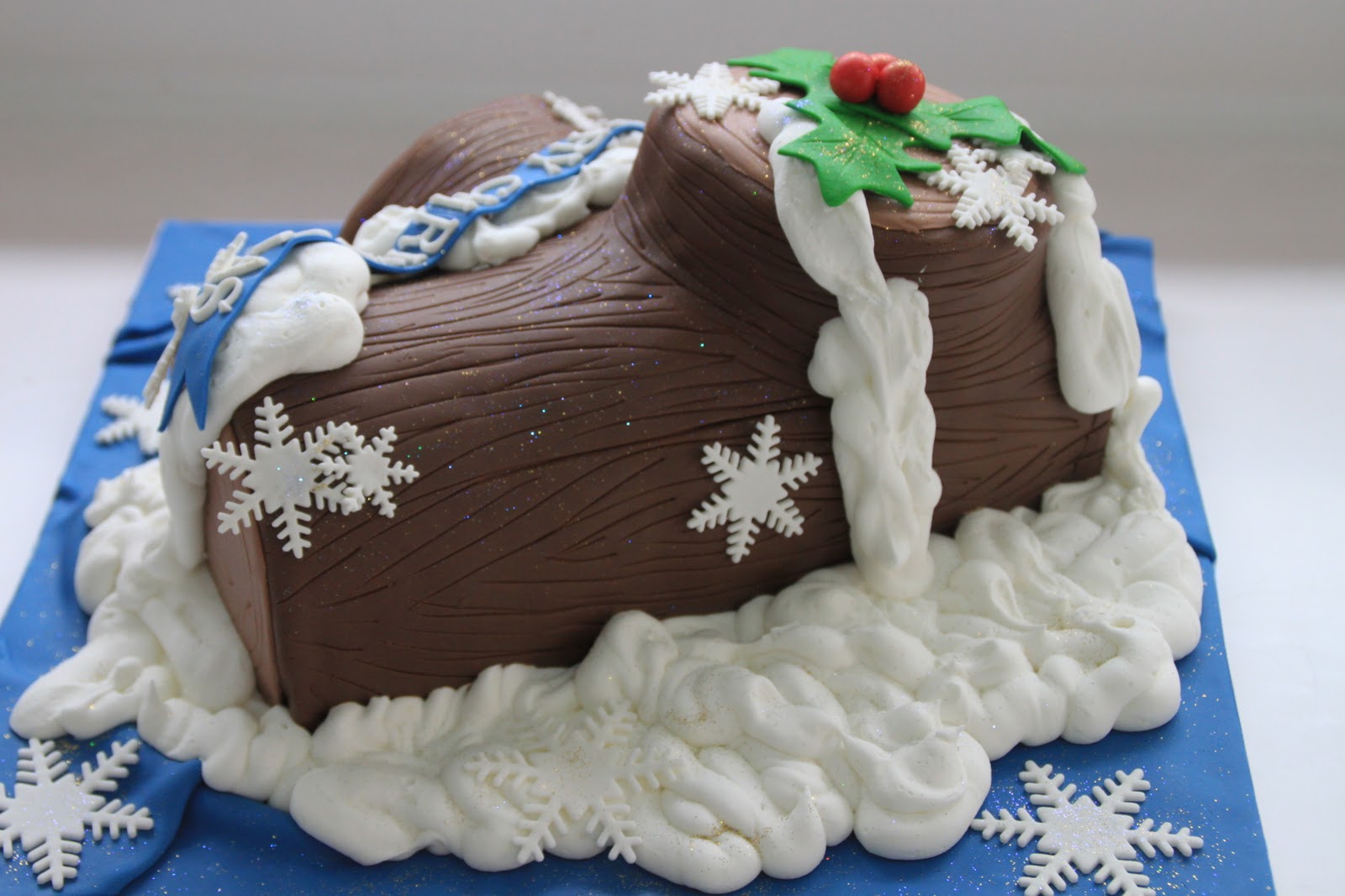 Celebrate with Cake! Christmas Log Cake