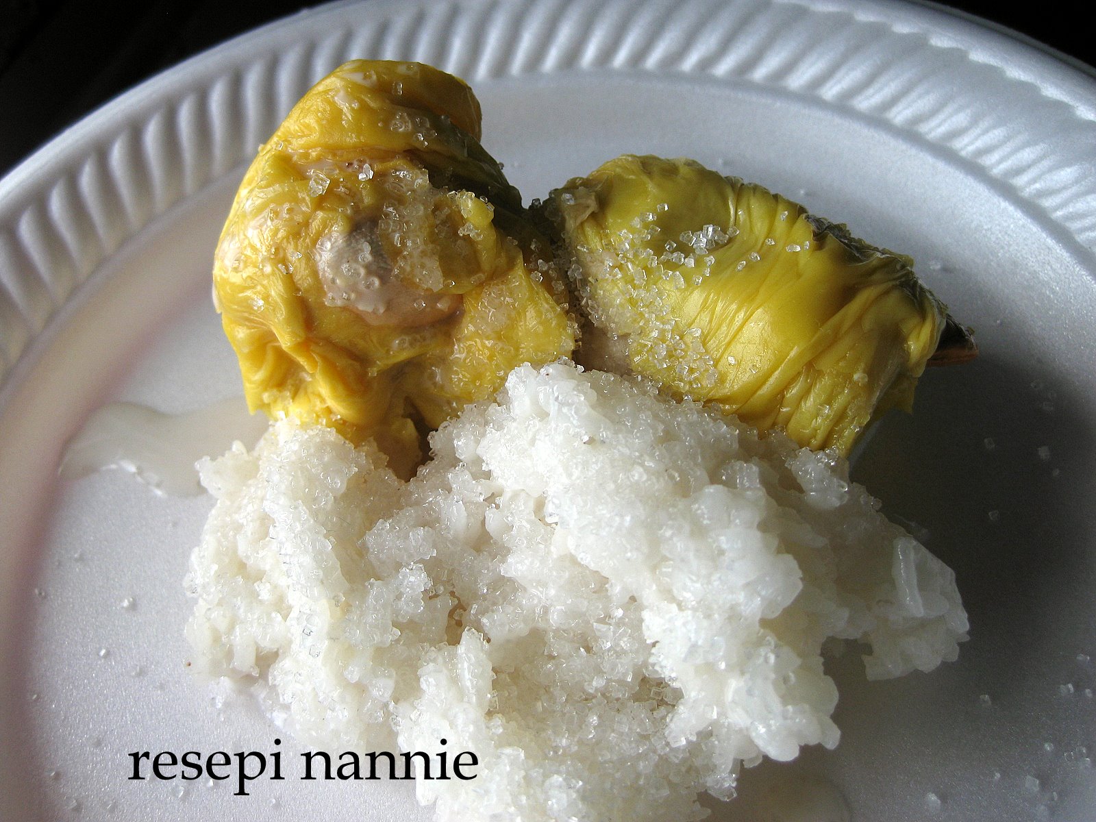 Durian pulut cara santan buat Resep Pulut