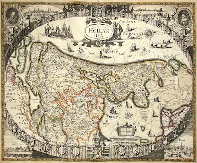 antique map of holland