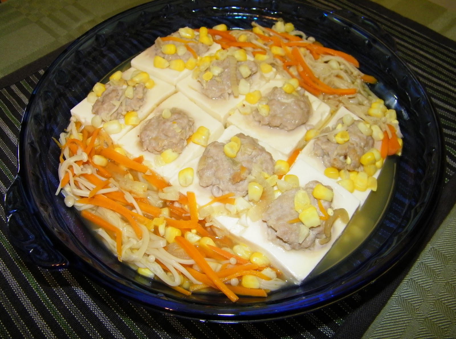 Little Bellevue Kitchen Steamed Tofu with Enoki Mushroom