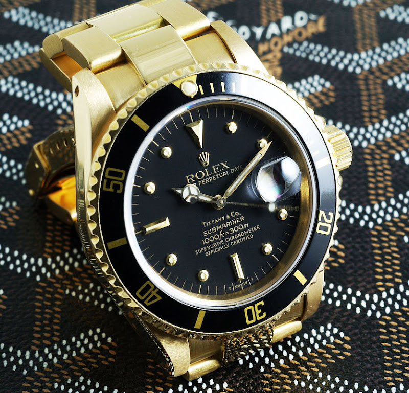 Welcome to RolexMagazine.com: Transitional Yellow Gold Tiffany ...