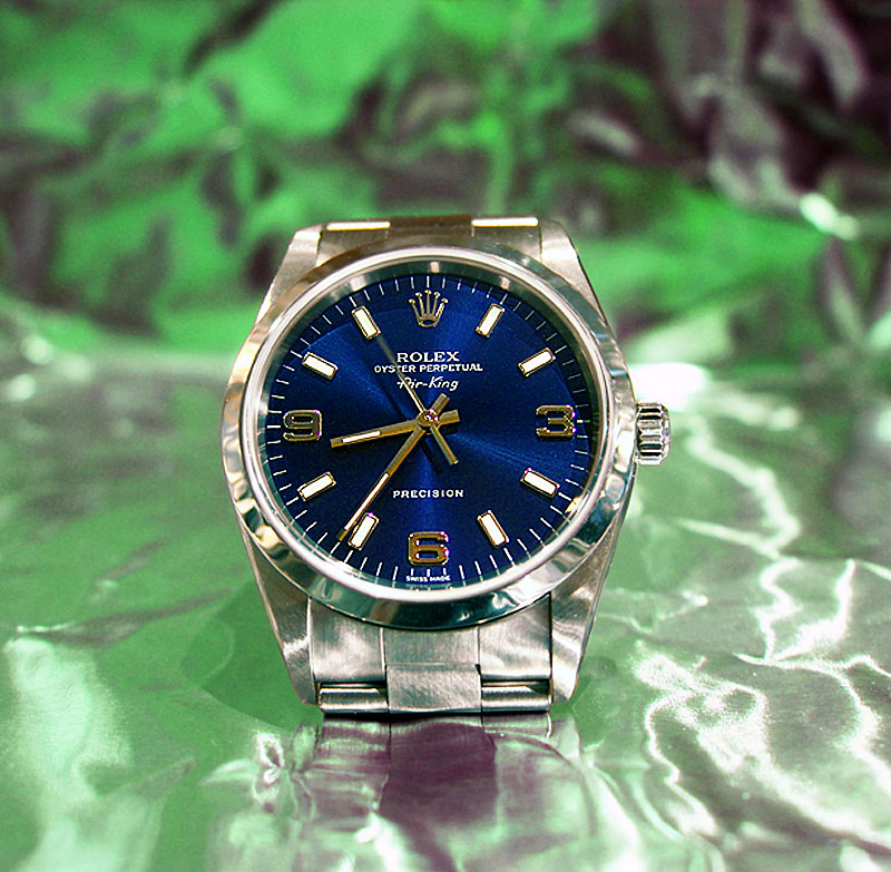 rolex air king date history