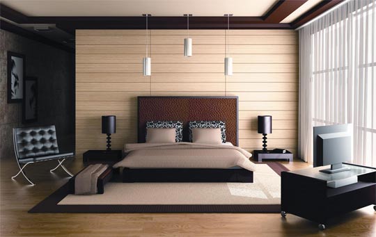 Bedroom Warm Interior Design Ideas